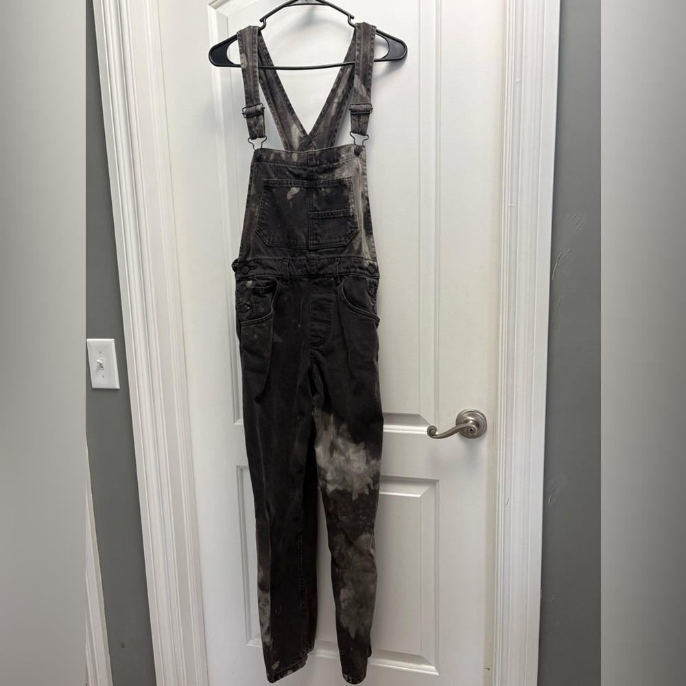 Free People Ziggy overalls in charcoal black wash Size XS We the Free denim - Picture 3 of 16